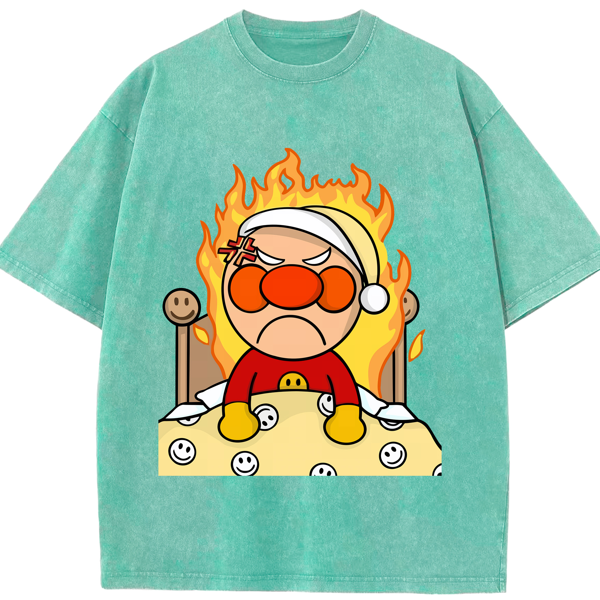 （画像用） アンパンマン Anpanman 綿100% ヴィンテージ風 半袖Tシャツ（フロントプリント）